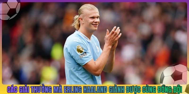 Các giải thưởng mà Erling Haaland giành được cùng đồng đội